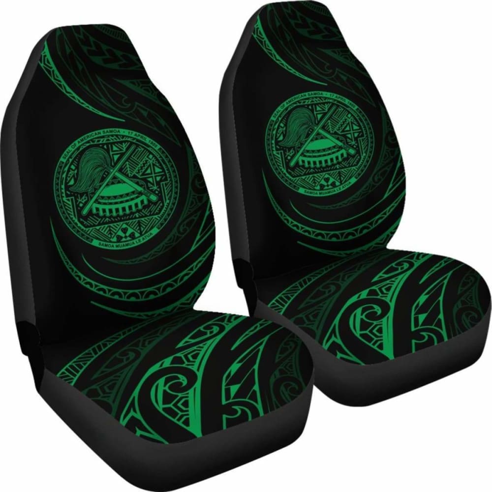 American Samoa Car Seat Covers - \bGreen - Frida Style -