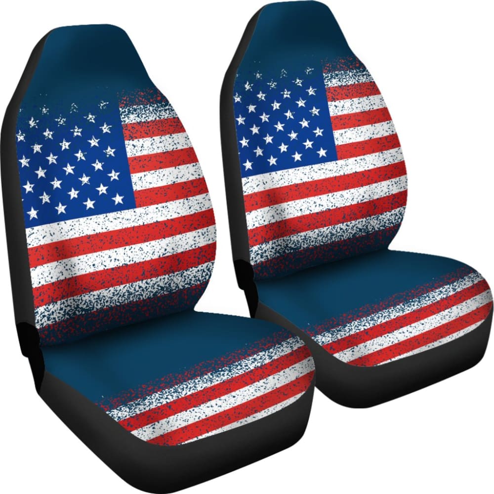 Classic Patriotic American Flag Car Seat Covers