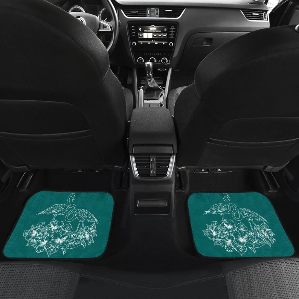 Tropical Hibiscus Flamingo Pattern Best Gift Car Lovers Car Floor Mats