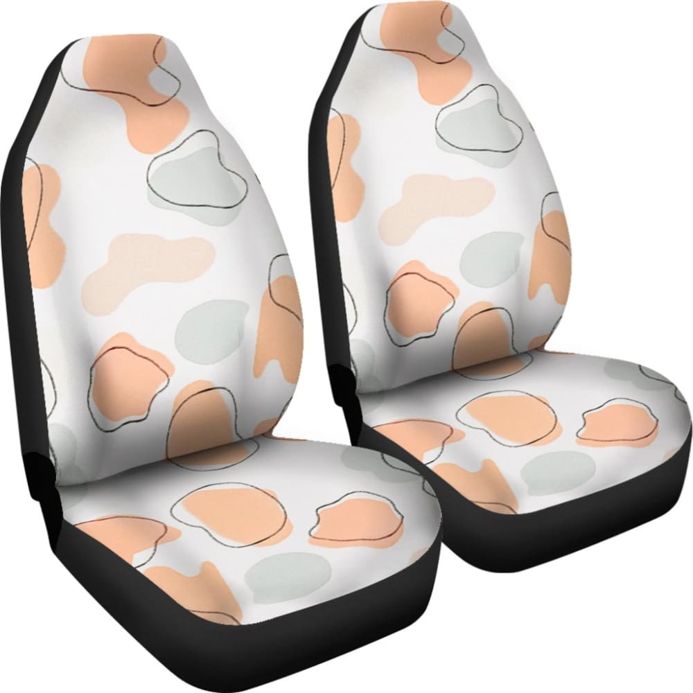 Colorful Cowhide Print Art Car Seat Covers