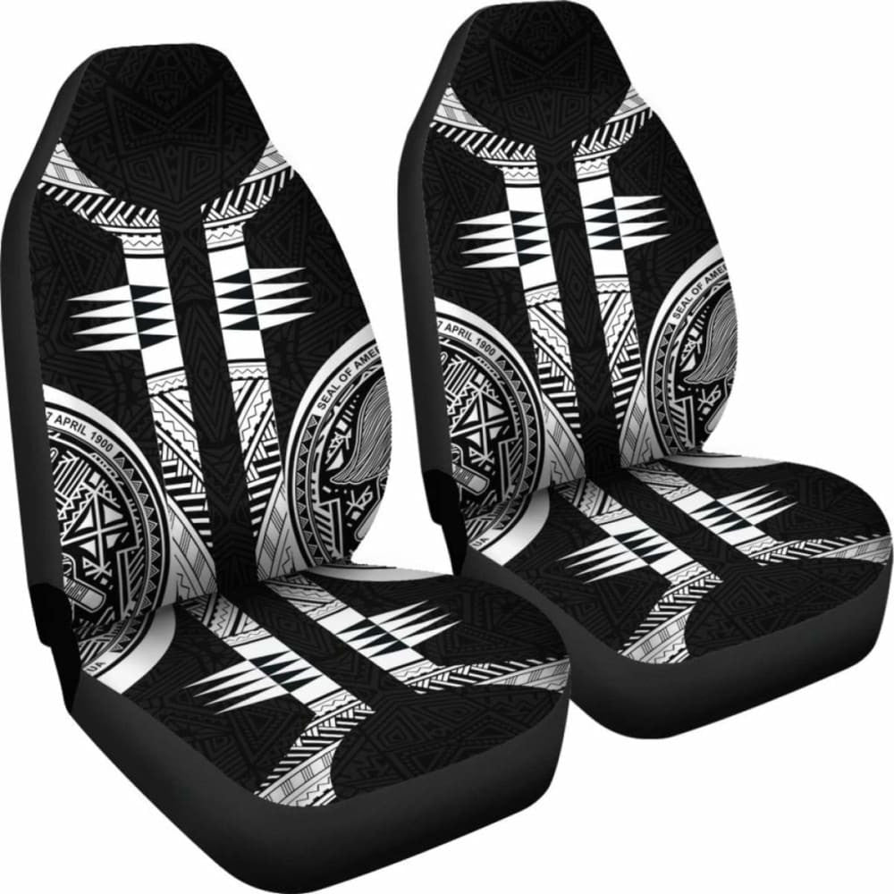 American Samoa Car Seat Covers - American Samoa Black Armor Tattoo -