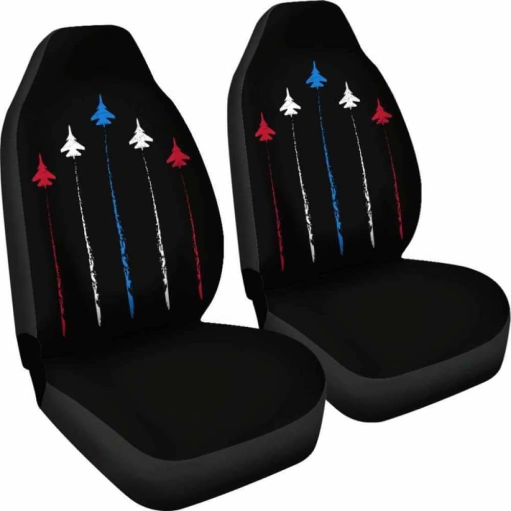 Patriotic Fighter Jets Car Seat Covers
