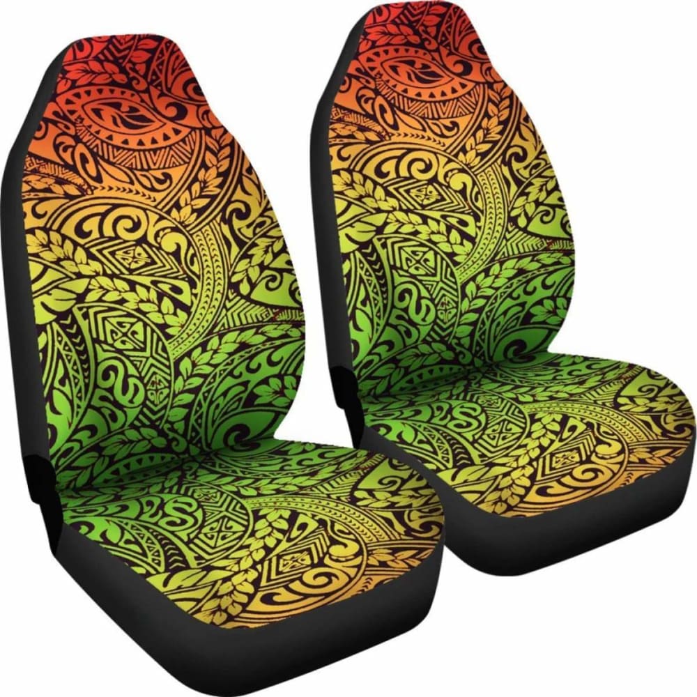 Polynesian Car Seat Cover - Polynesian Tattoo -