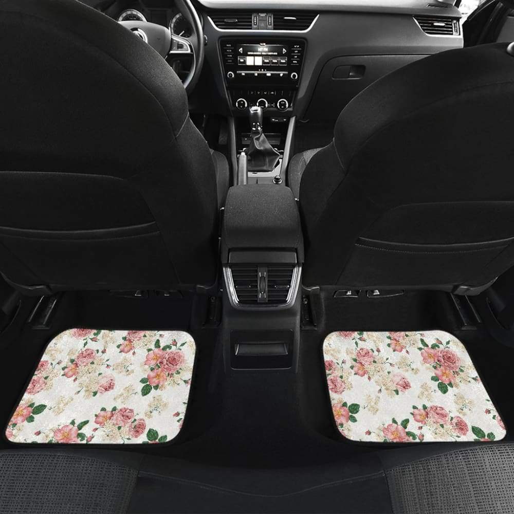 Amazing Rose Pattern Beautiful Car Floor Mats