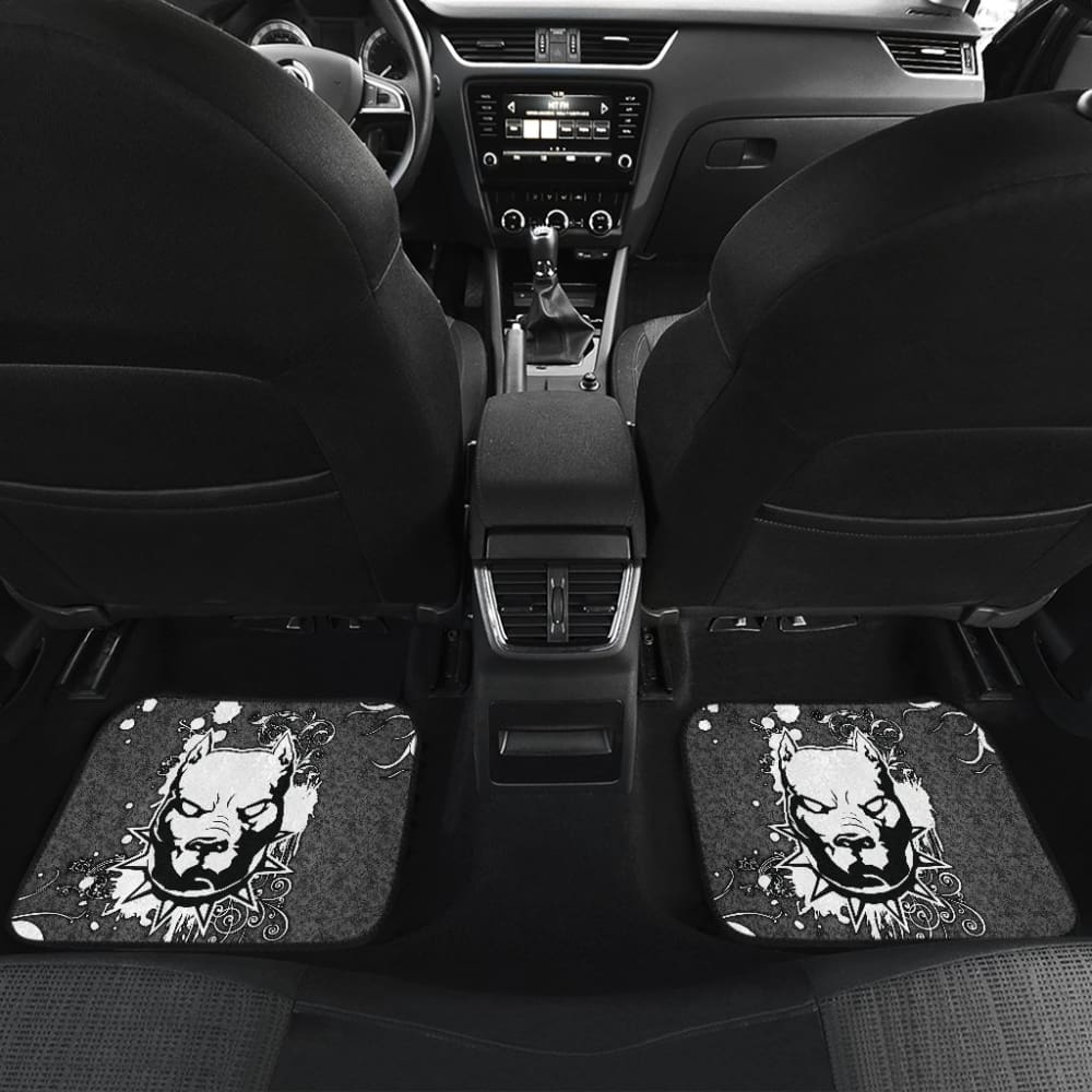 Powerful Pitbull Prepare To Fighting Car Floor Mats