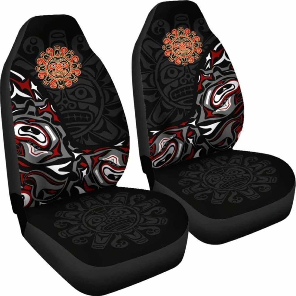 Canada Car Seat Covers Haida Sun Tattoo (Set Of Two)