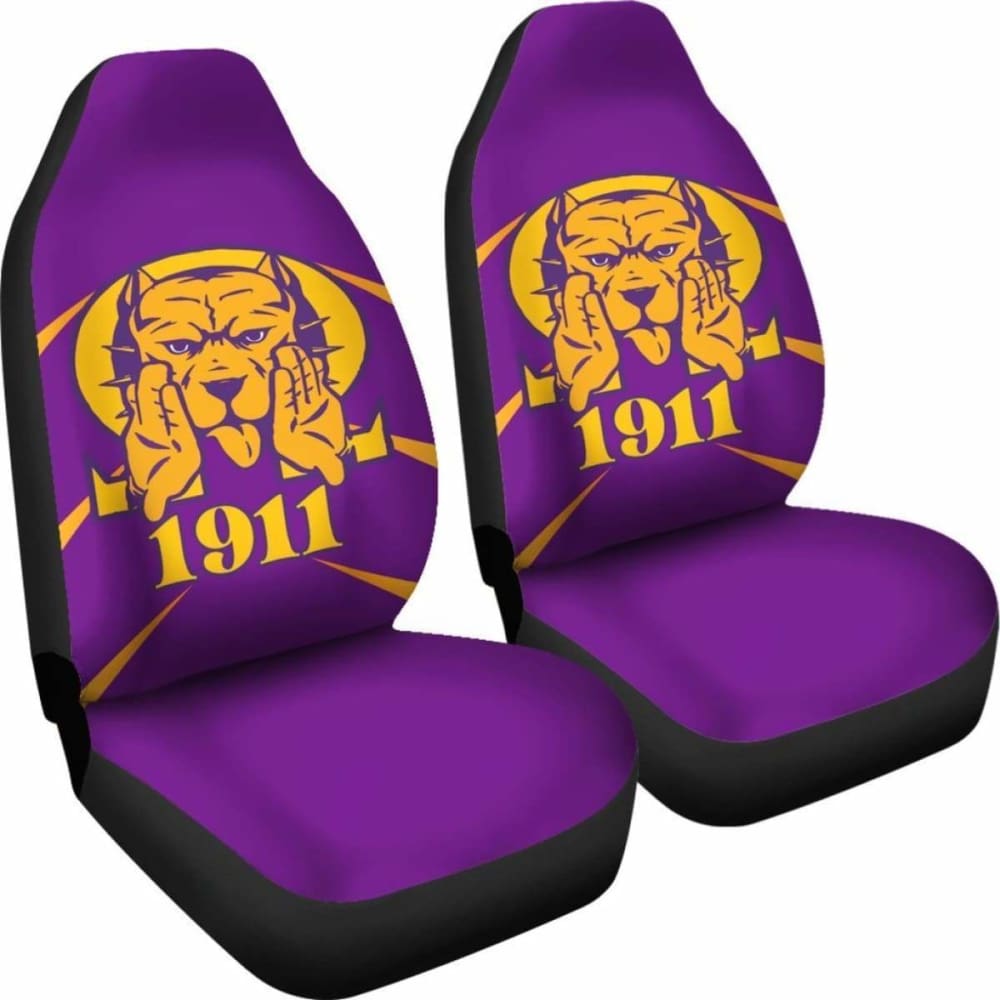 African Car Seat Covers- Omega Psi Phi -