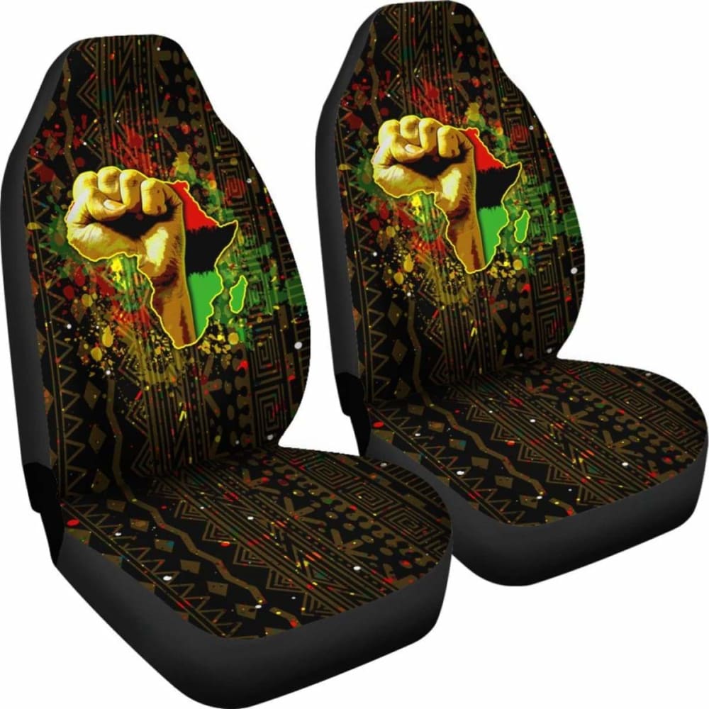 African Black Power Car Seat Covers -