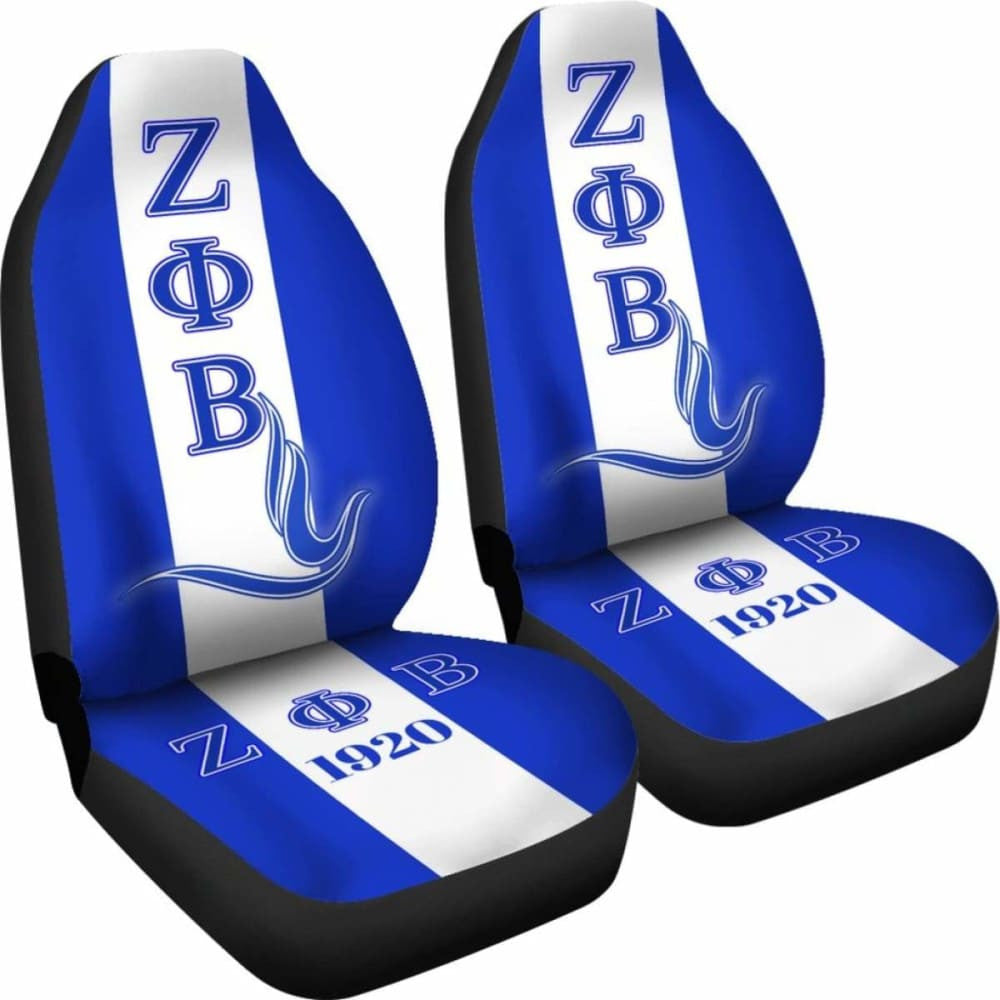 African Car Seat Cover - Zeta Phi Beta Dove Symbol -