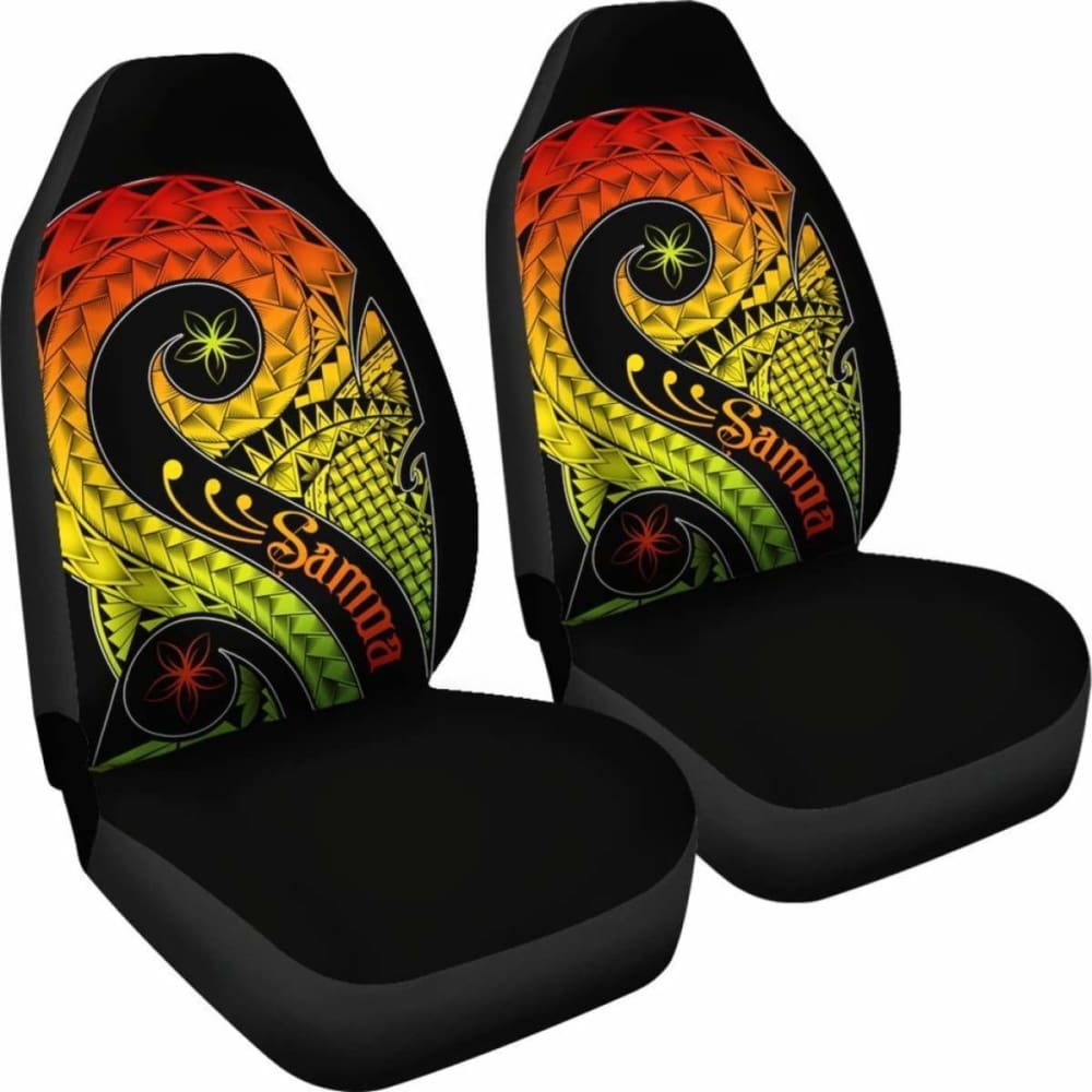 Samoa Car Seat Covers - Samoa Polynesian Decorative Patterns -
