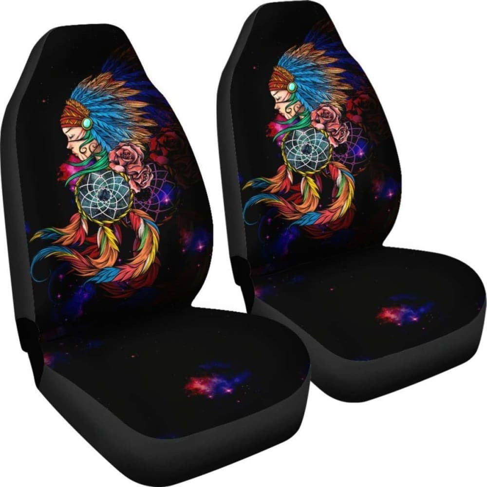 Native American Car Seat Covers - Native Girl -