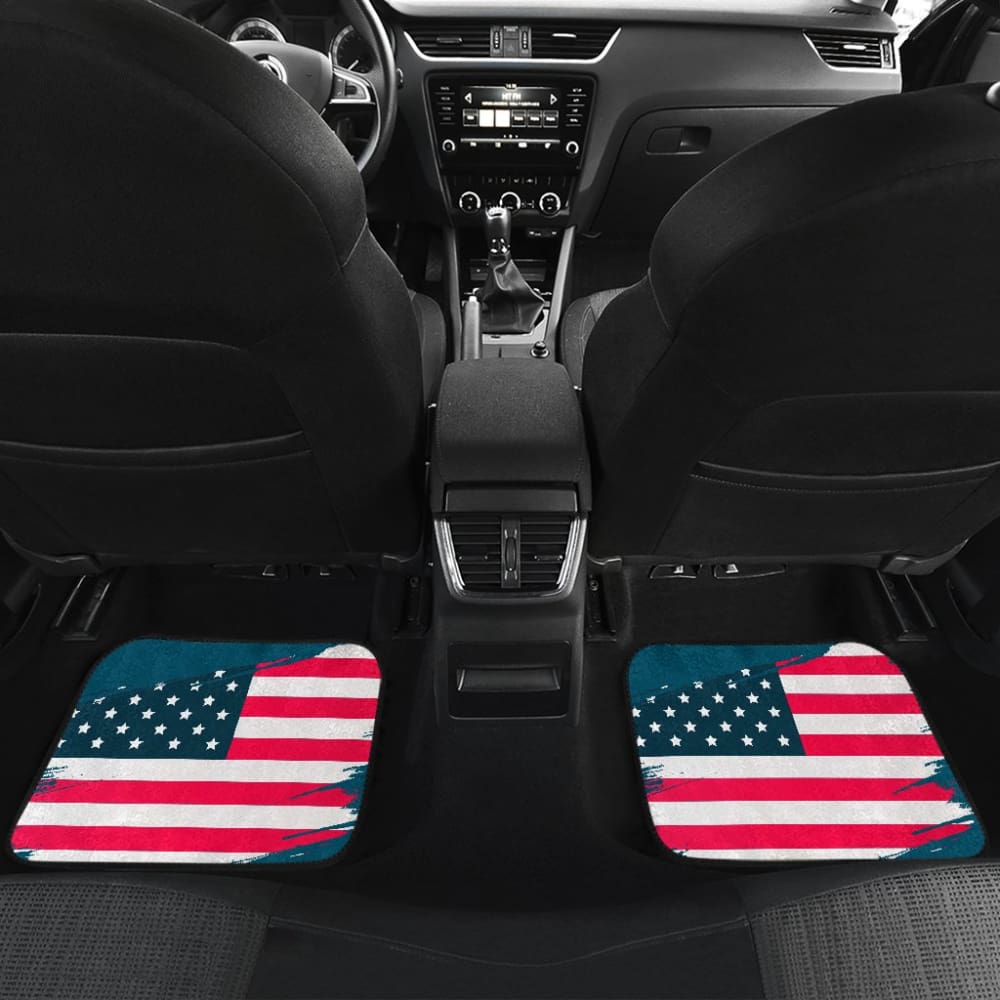 Blue Stars Stripes American Flag Car Floor Mats