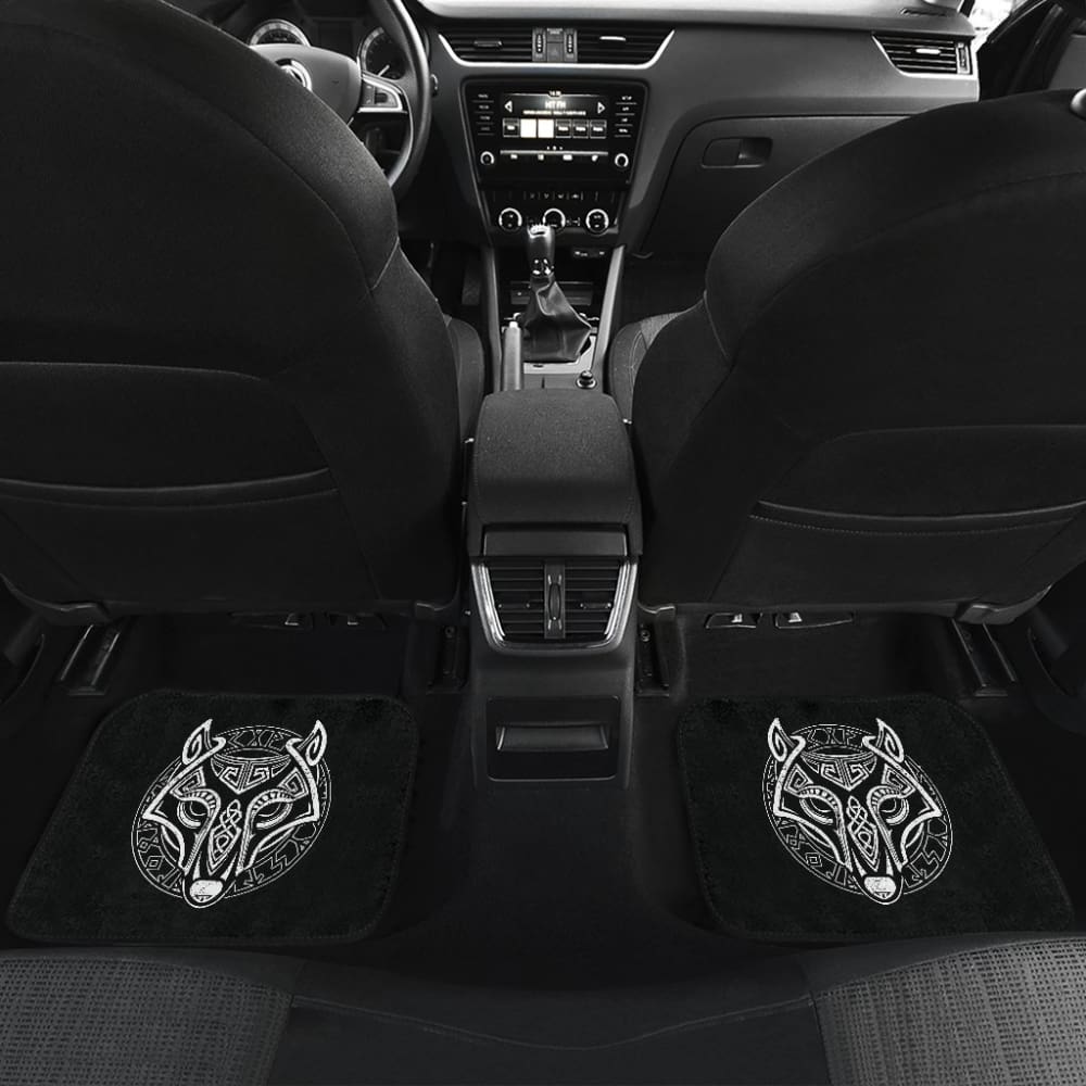 Wolf of Odin Fenrir Vegvisir Symbol Car Floor Mats