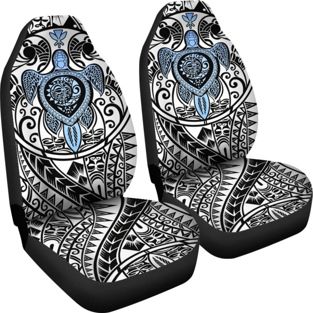 Amazing Kanaka Maoli Hawaiian Polynesian Tattoo Turtle Car Seat Covers