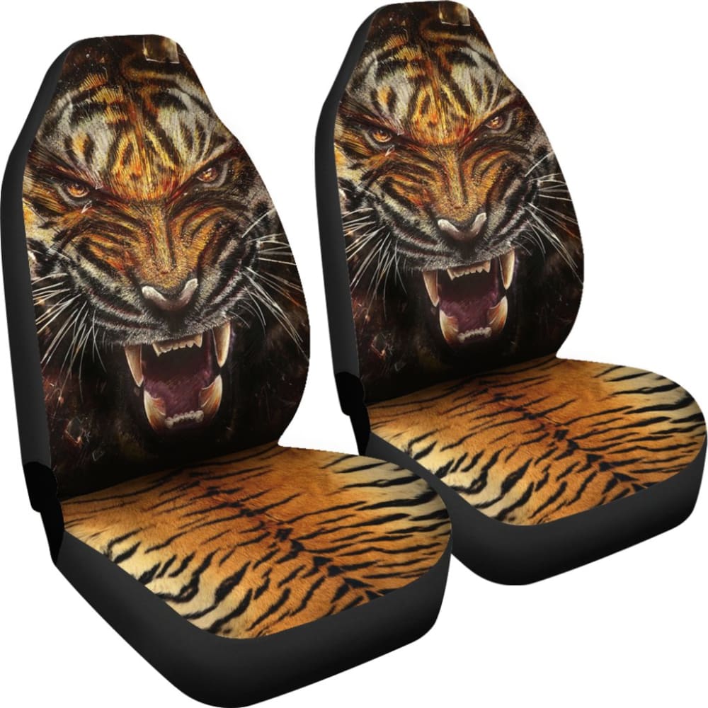 Angry Tiger Roar Car Seat Covers