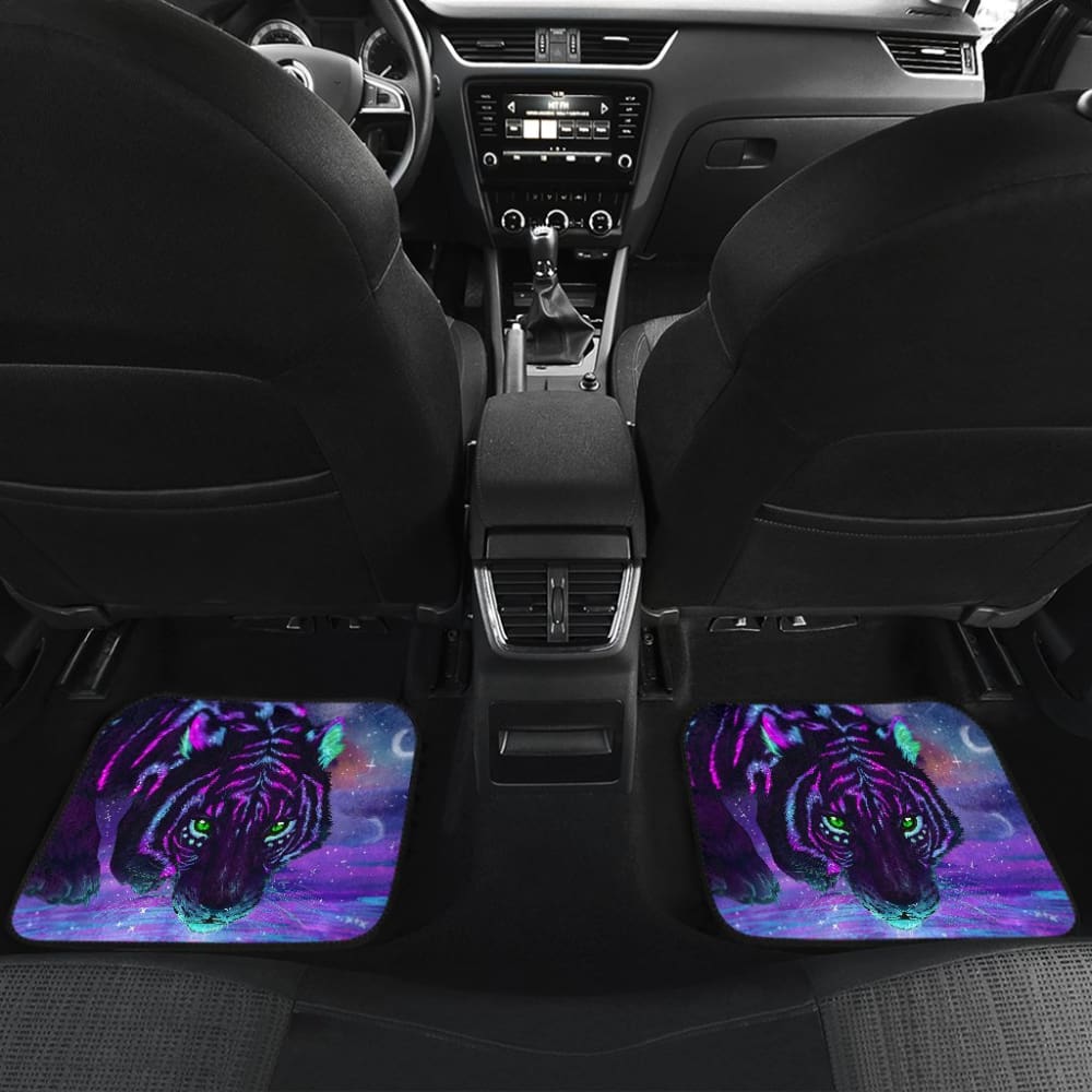 Digital Magical River Tiger Face Car Floor Mats