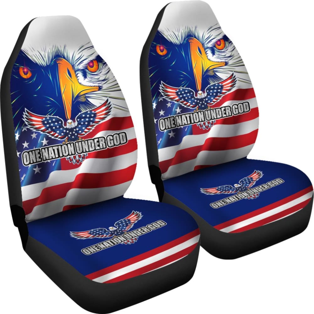 One Nation Under God American Flag Day Car Seat Covers