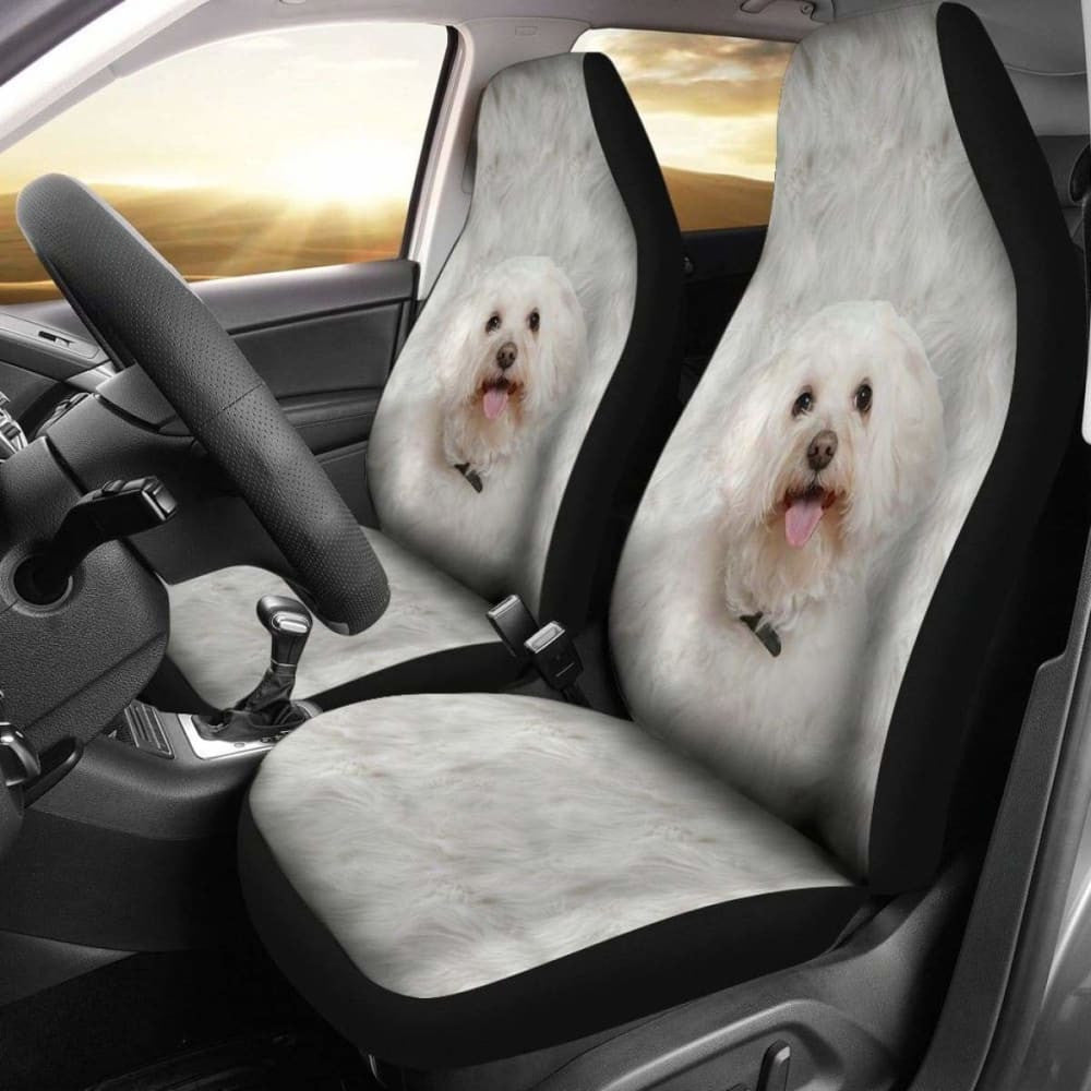Baby Maltese Dog Car Seat Covers