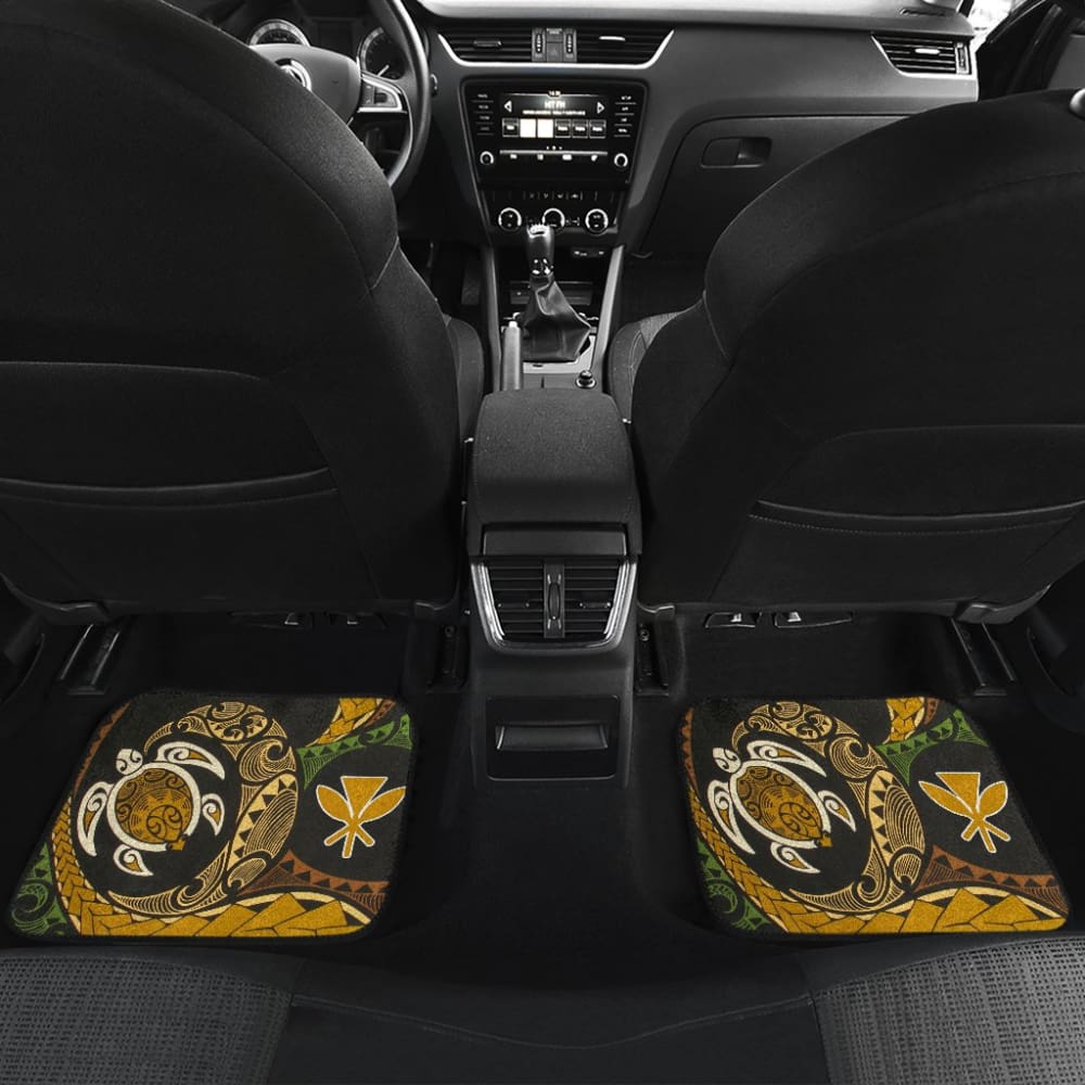 Amazing Native Hawaiians Kanaka Maoli Polynesian Tattoo Turtle Car Floor Mats