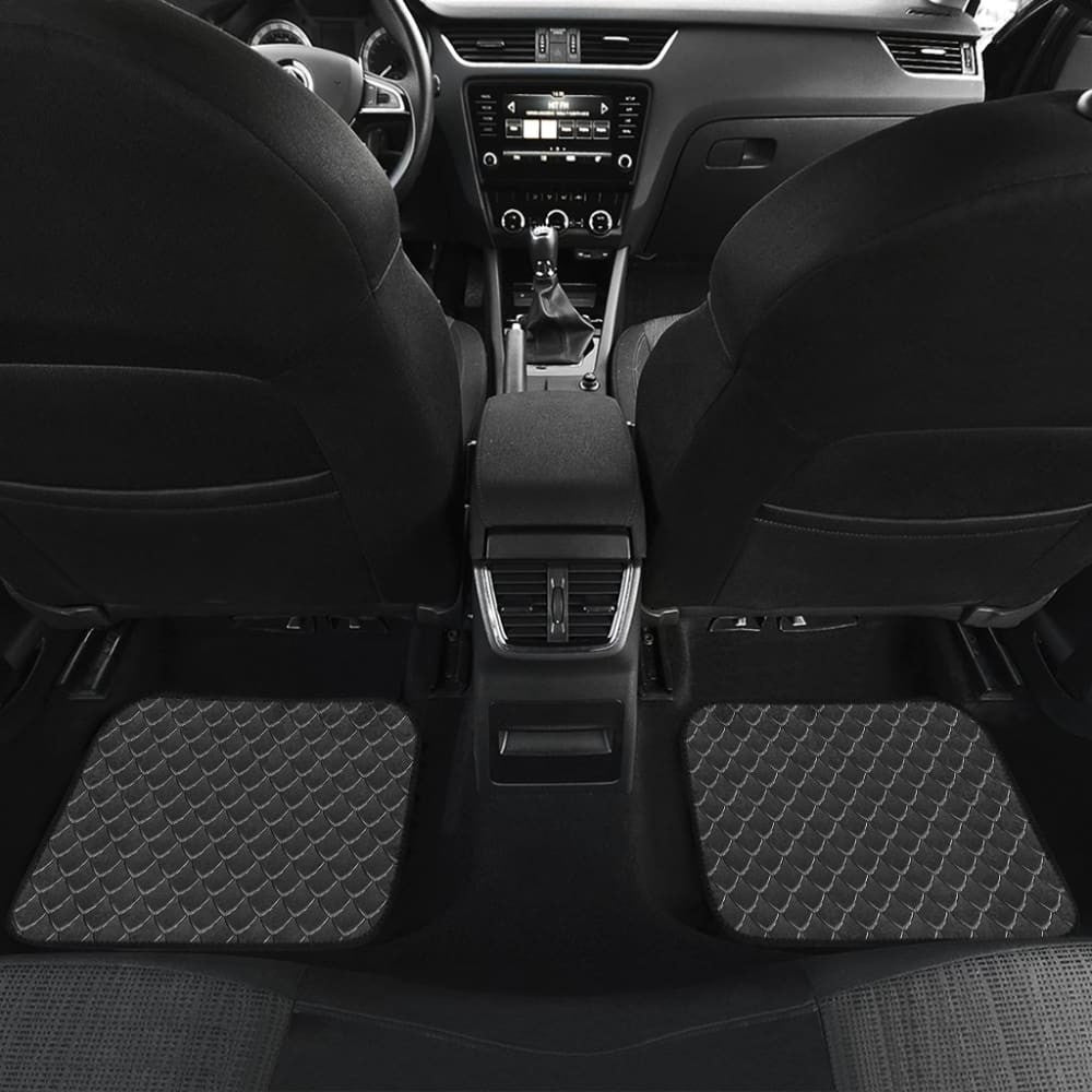 Dark Dragon Skin Scale Car Floor Mats