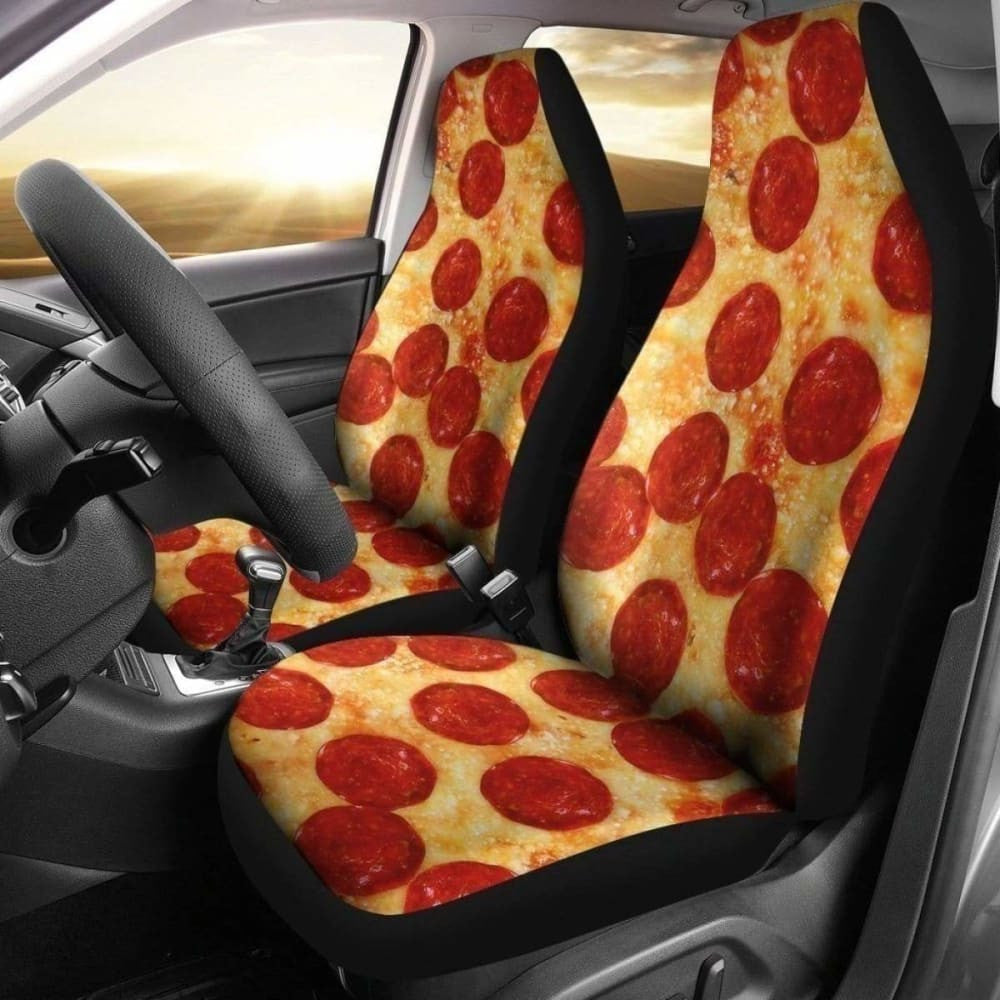Funny Pizza Pepperoni Car Seat Covers