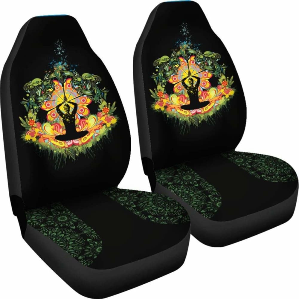 Yoga Glowing Heart Car Seat Cover