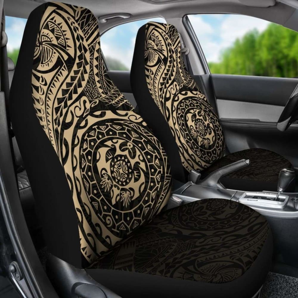 Polynesian Car Seat Covers - Polynesian Tattoo Style -