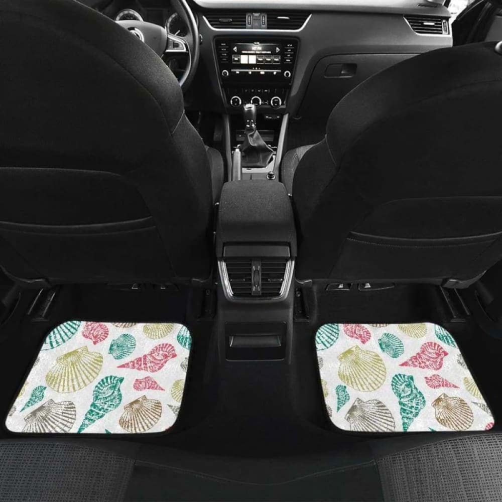 Colorful Shell Pattern Front And Back Car Mats