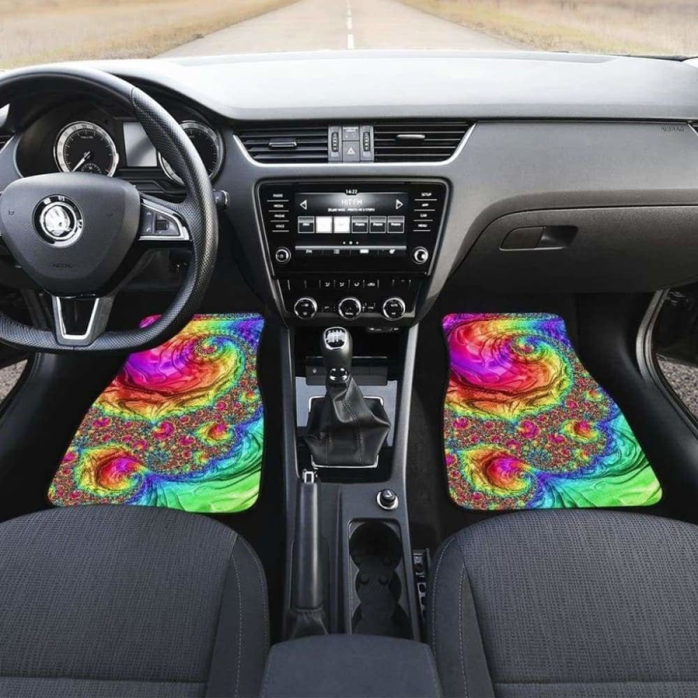 Happy Rainbow Car Floor Mat