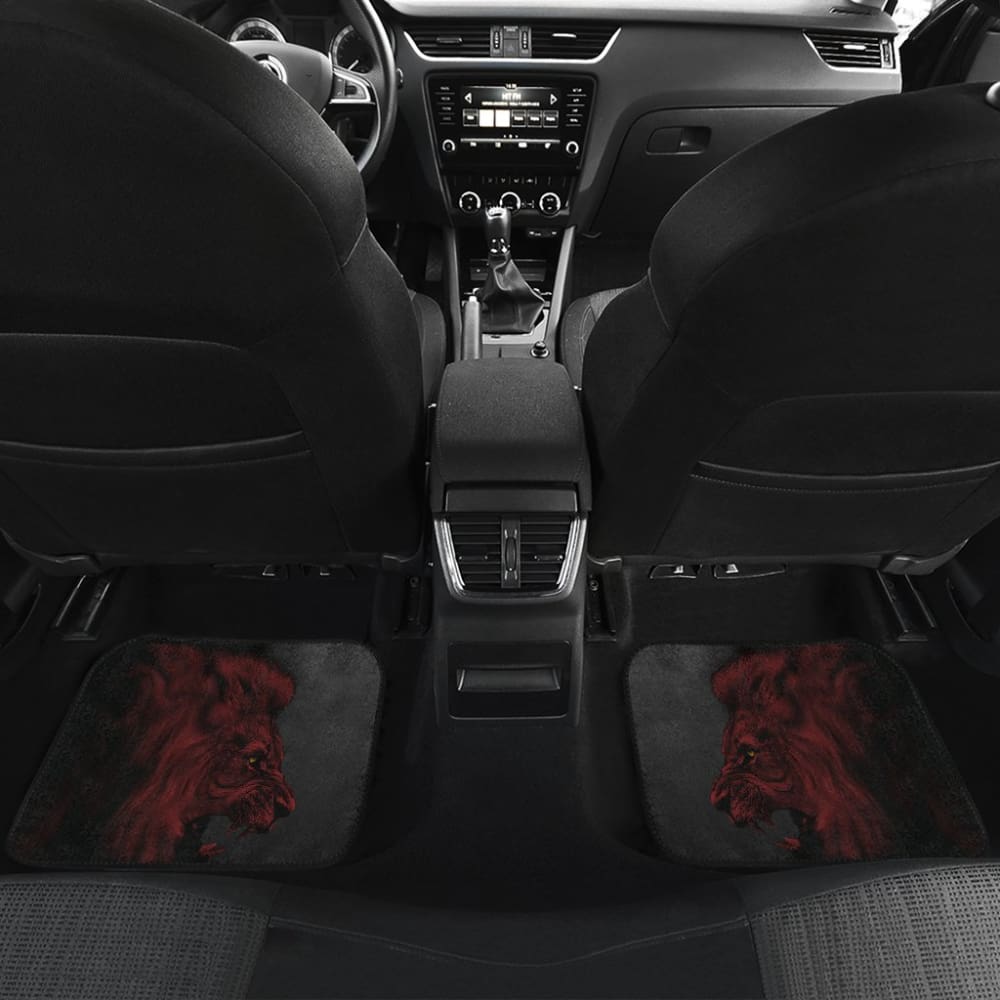 Powerful Angry Red Lion Art Car Floor Mats Gift Ideas
