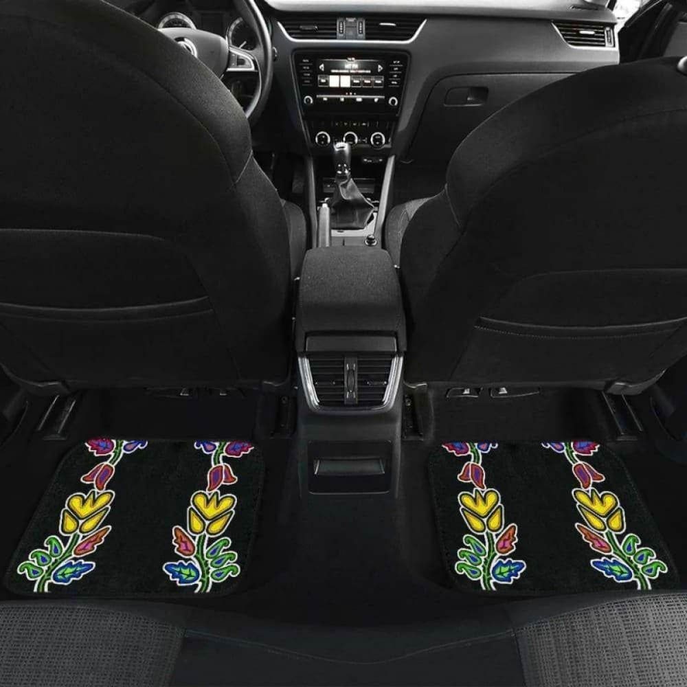 Four Directions Floral Car Floor Mats
