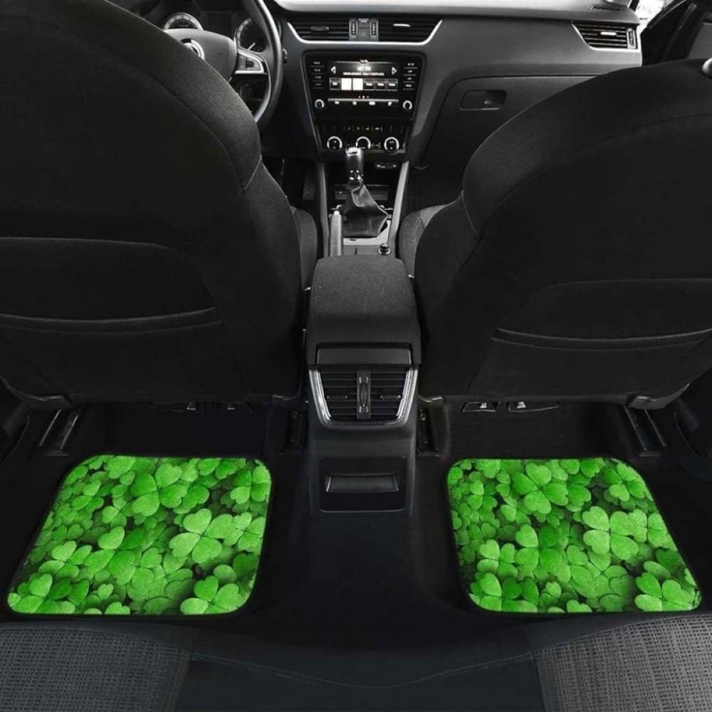 Clover Green Leaves Car Floor Mats