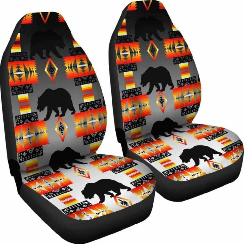 Seven Tribes Black and White Bear Car Seat Covers