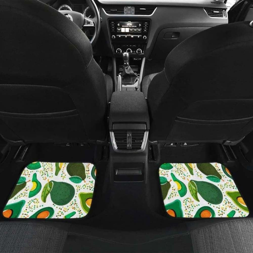Avocado Design Pattern Front And Back Car Mats