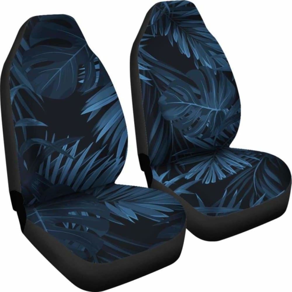 Dark Leaves Car Seat Covers