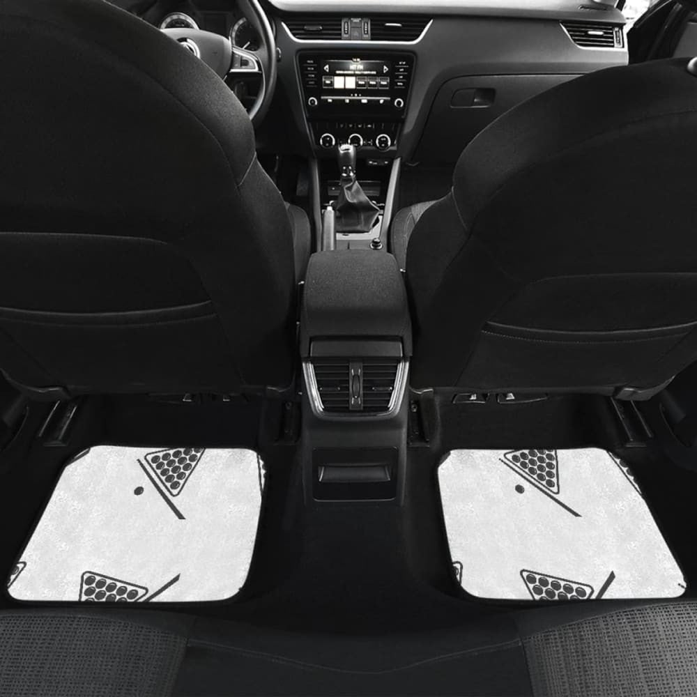 Billiard Ball Pattern Print Design Front And Back Car Mats