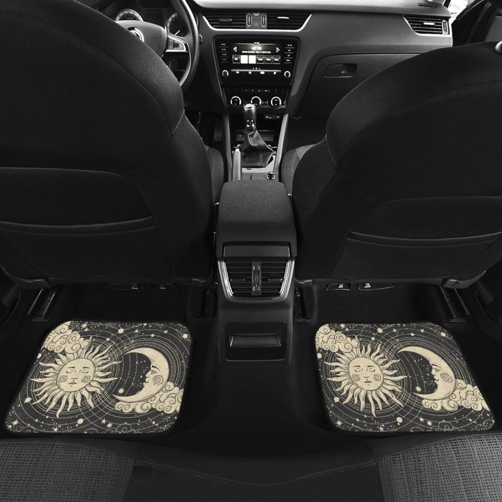 Sun And Moon Lion Car Floor Mats