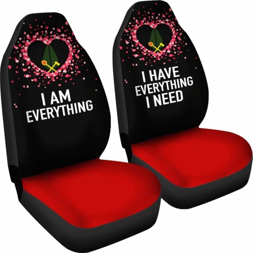 (Alo) Wallis And Futuna Car Seat Covers Couple Valentine Everthing I Need (Set Of Two)