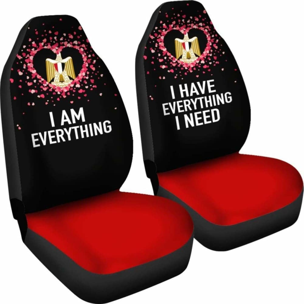 Egypt Car Seat Covers Couple Valentine Everthing I Need (Set Of Two)