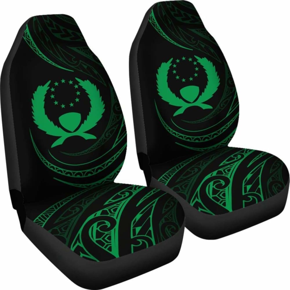 Pohnpei Islands Car Seat Covers - Green - Frida Style -