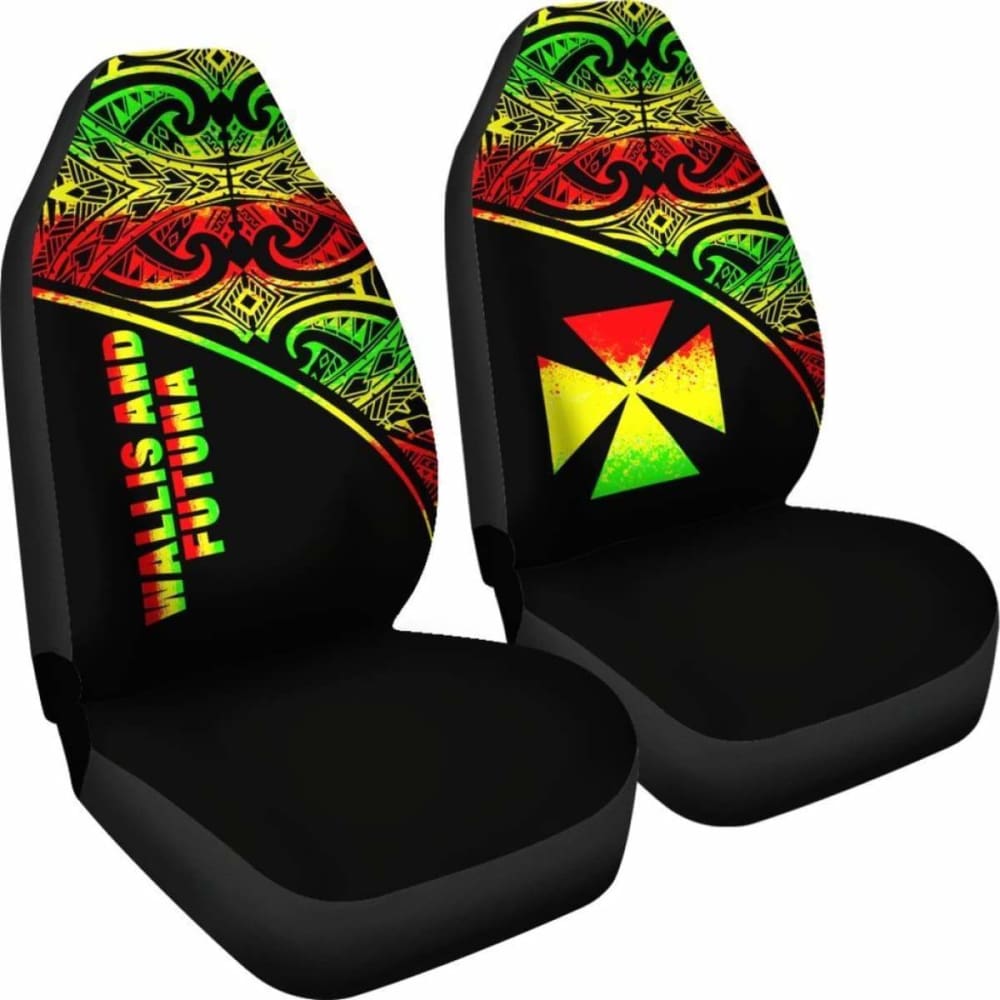 Wallis And Futuna Polynesian Car Seat Covers - Reggae Curve -