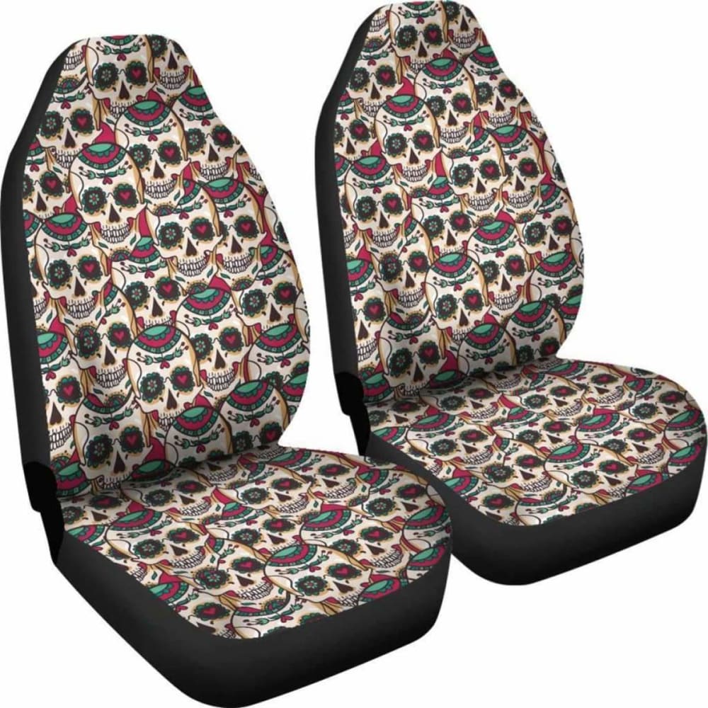 Skull Heart Art Car Seat Covers Amazing Gift Ideas