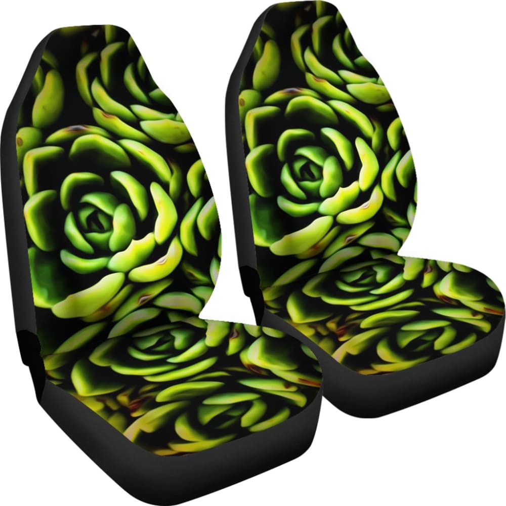 Car Seat Covers Green Flower Succulents Amazing Gift Ideas