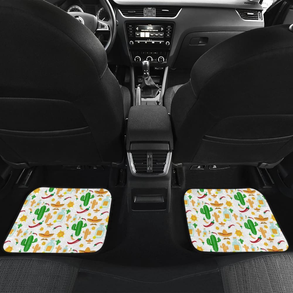 Chili Cactus Plant Mexico Pattern Car Floor Mats