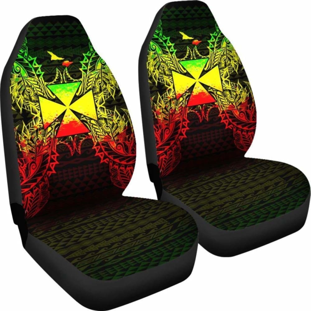 Wallis And Futuna Polynesia Car Seat Cover Map Reggae
