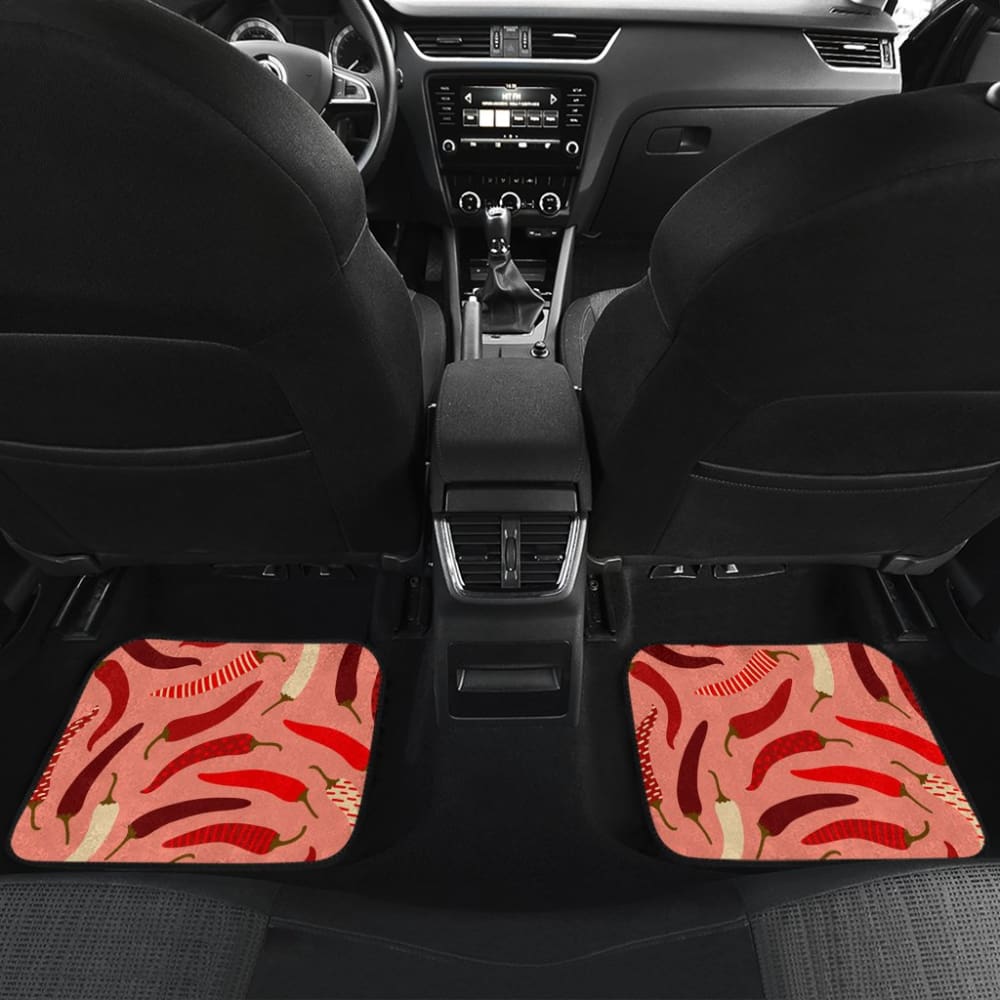 Beautiful Chili Peppers Pattern Car Floor Mats