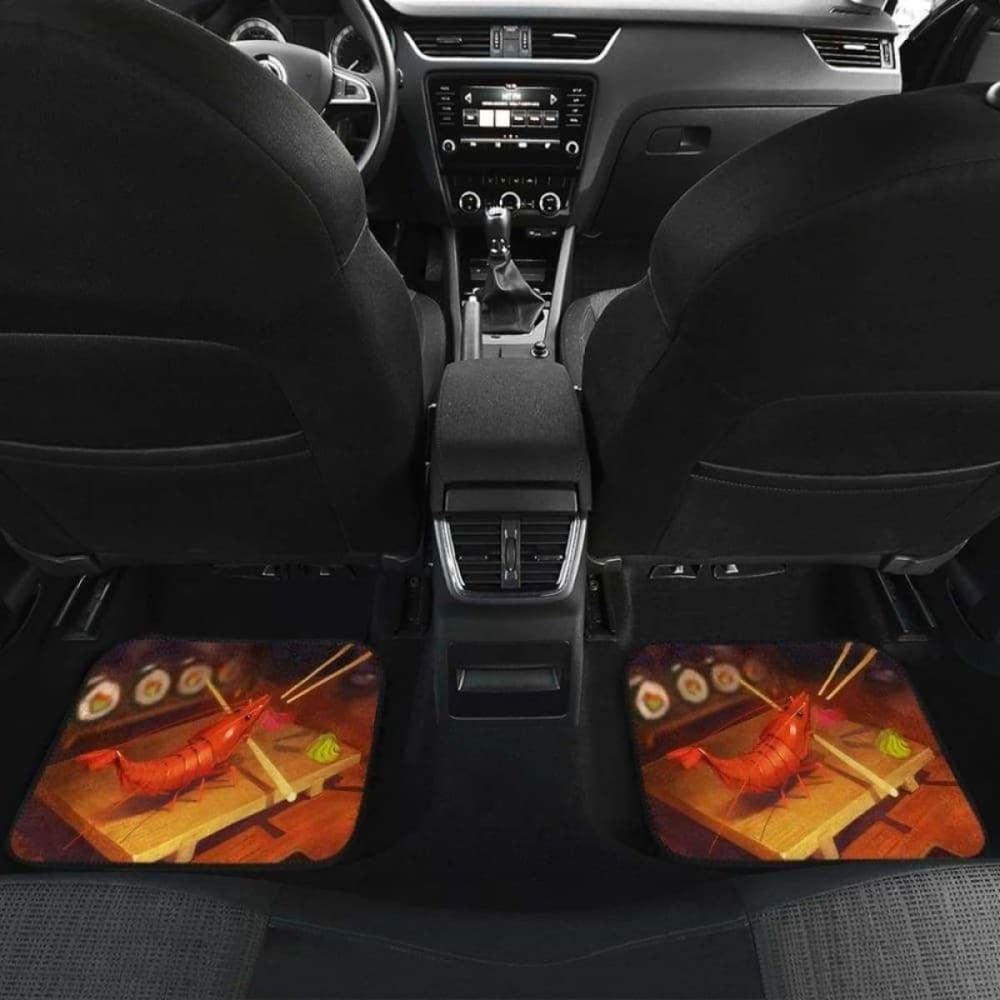 Shrim Food Sushi Cartoon Car Floor Mats