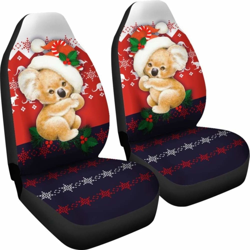 Australia Koala Car Seat Covers - Cute Christmas Koala -