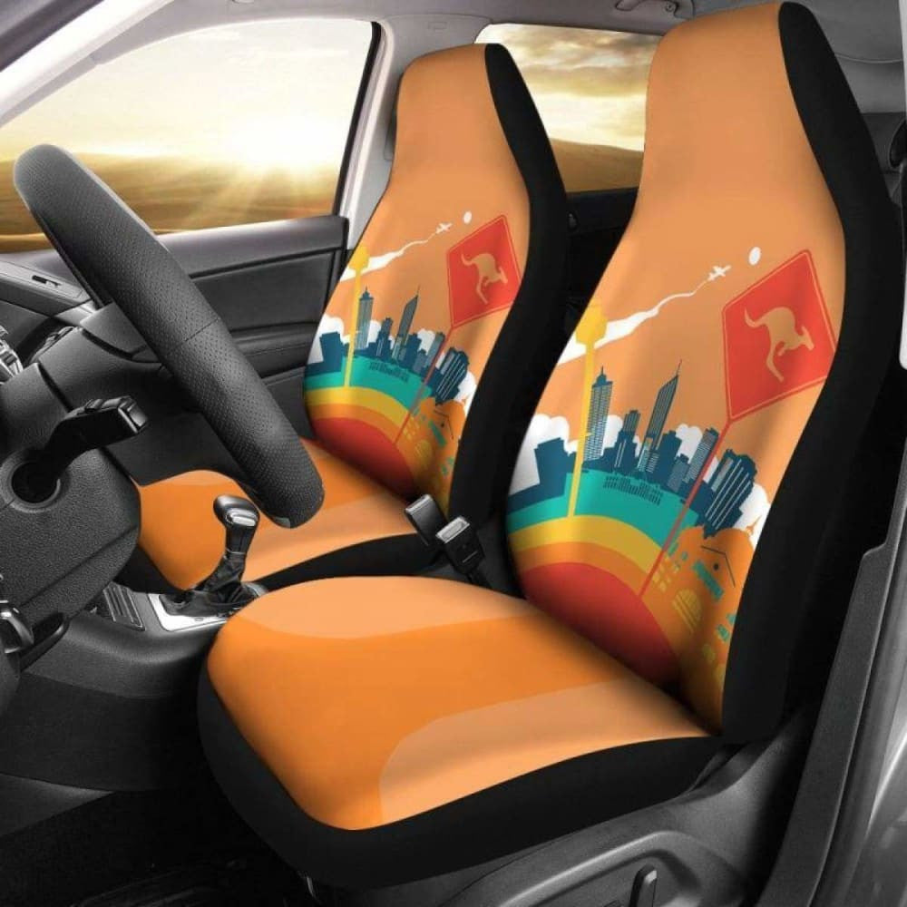 Australia Kangaroo Sign Car Seat Cover
