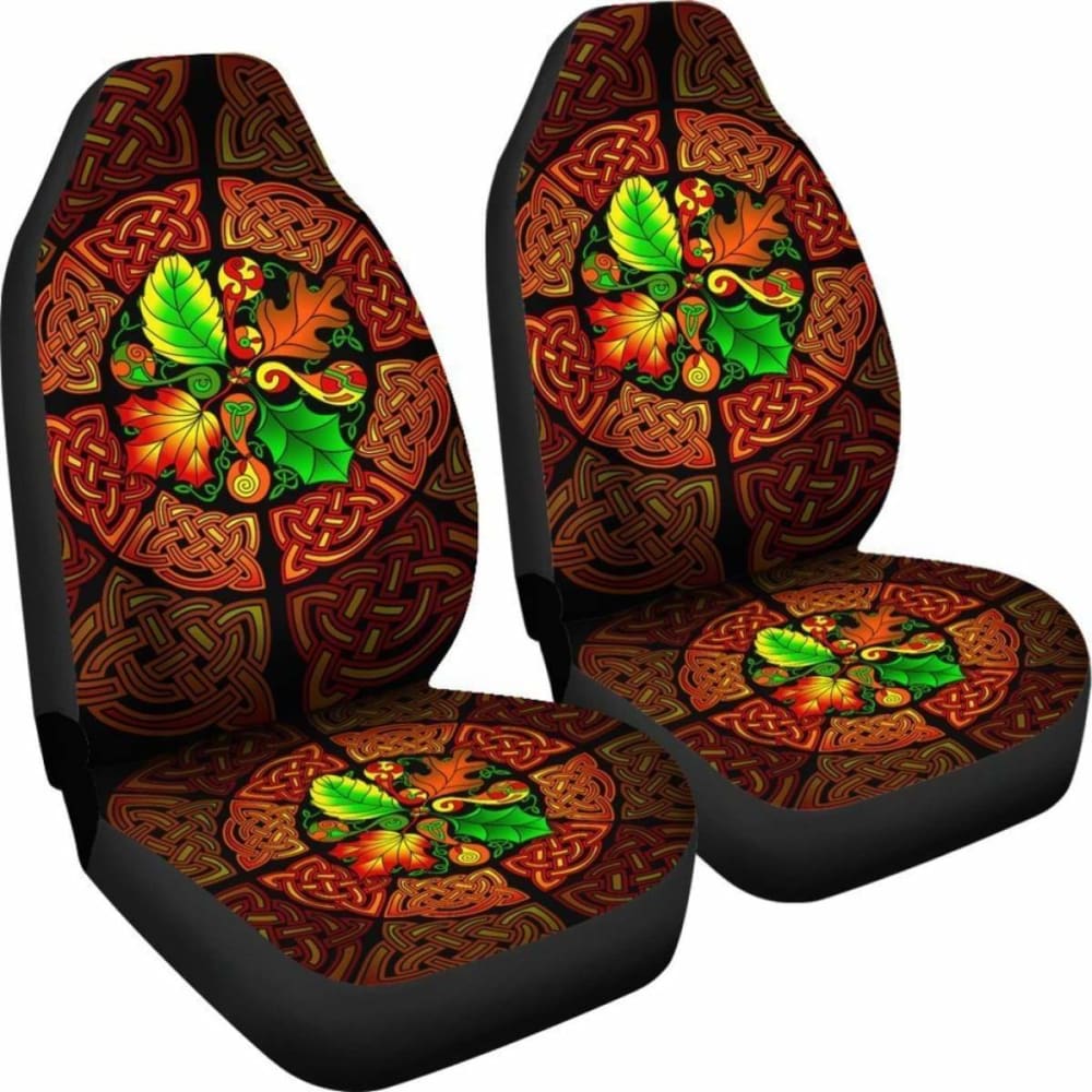Celtic Car Seat Covers - Celtic Autumn Leaves -